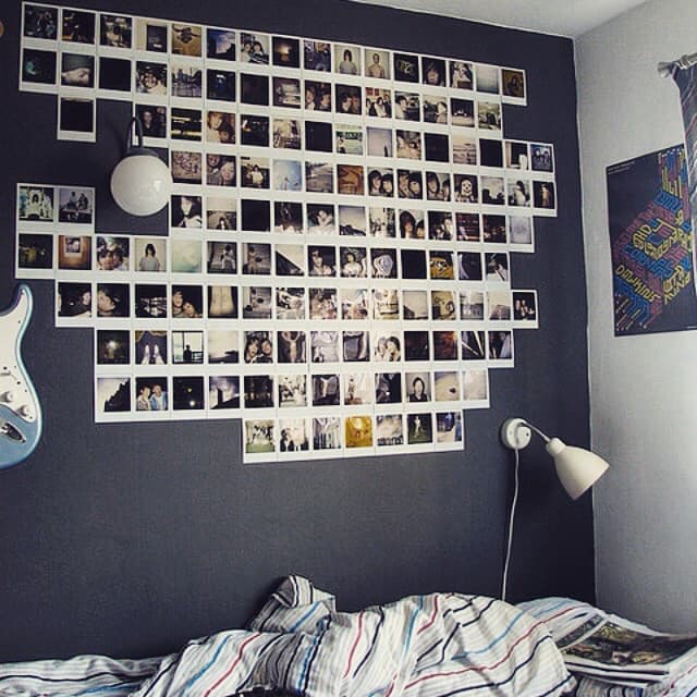 стены фотокарточек из instagram