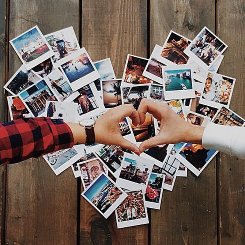 Фотокарточки в стиле Polaroid